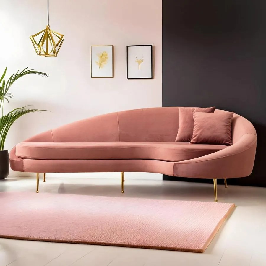 3 személyes kanapé Eses Jobbos - Pink