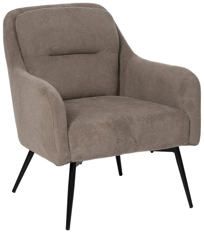 Szürkésbarna zsenília fotel Classic – Ixia