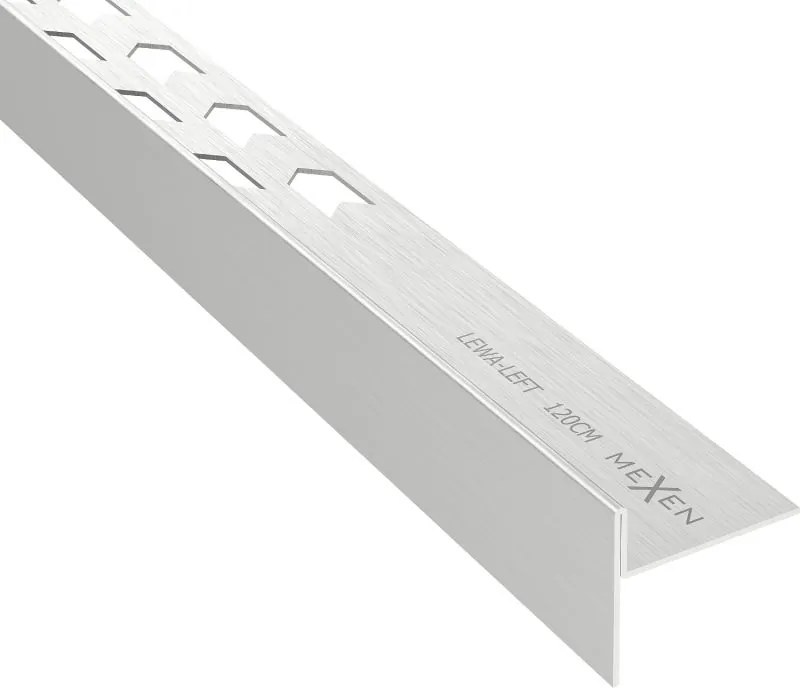 Mexen Line-B padlószegély 120 cm bal, inox - 181001120L