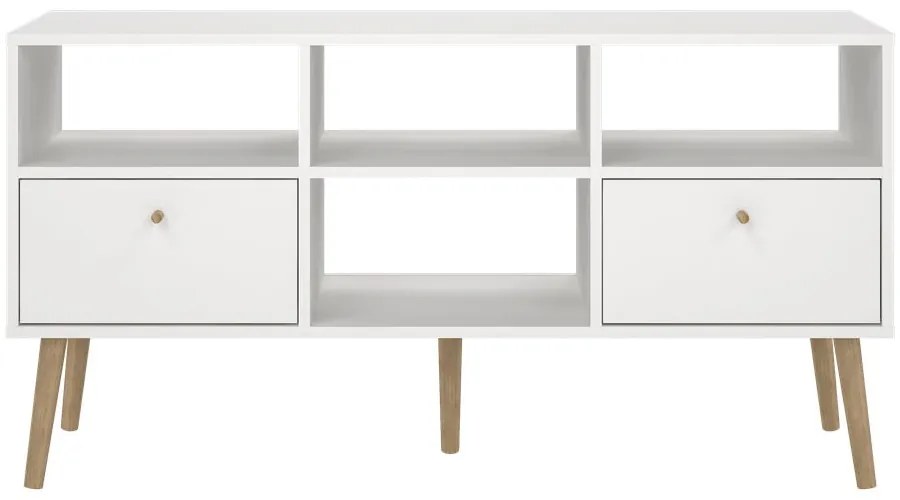 Fehér TV-állvány 117x61 cm Bodo – Tvilum