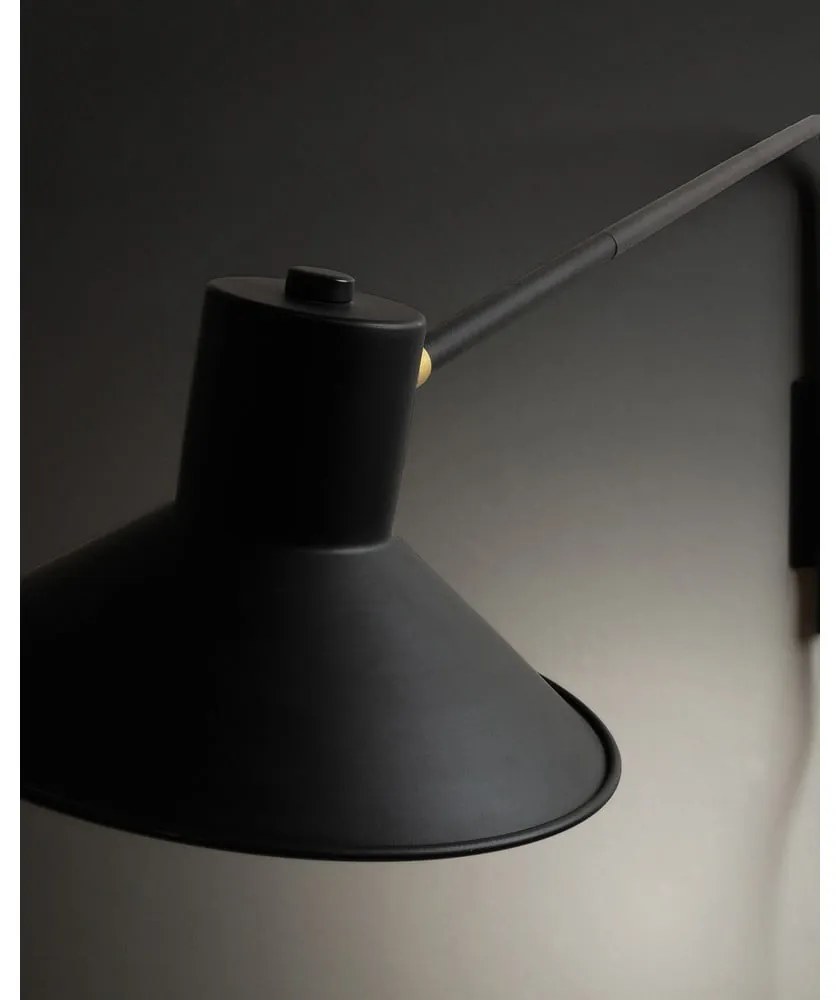 Fekete fali lámpa ø 20 cm Aria – Kave Home