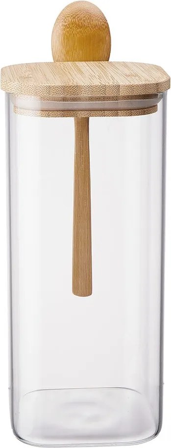 COMPOSITION tárolóedény üveg/bambusz, 1800ml