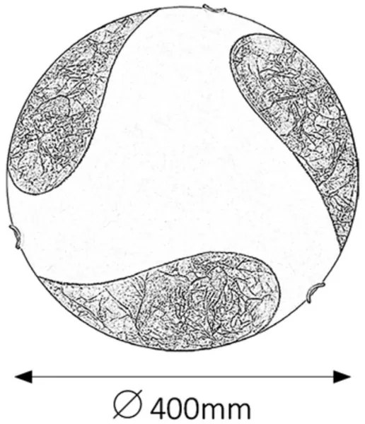 Rabalux 1942 - Mennyezeti lámpa ART GOLD 2xE27/60W/230V