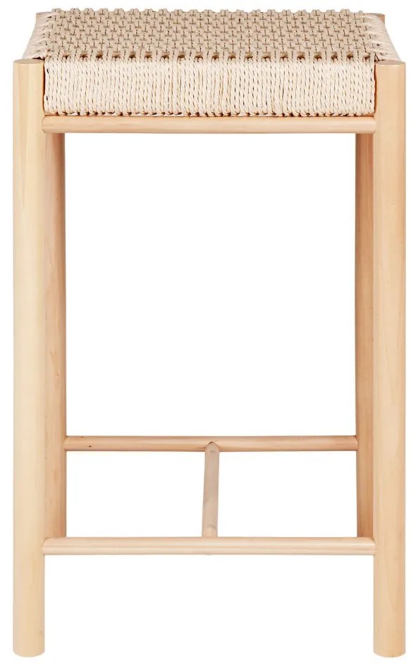 Abano bárszék, natúr, fonott ülőfelület