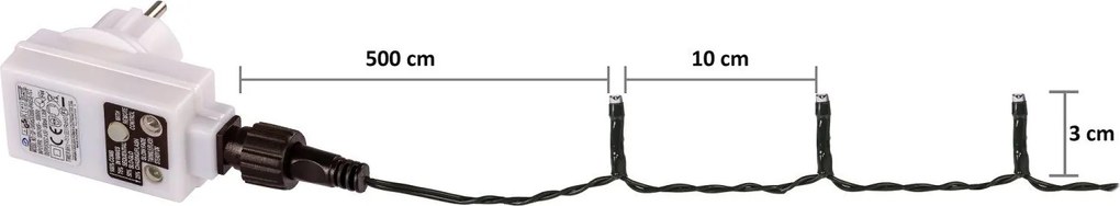 VOLTRONIC® Fényfüzér 40 m 400 LED színes vezérlő