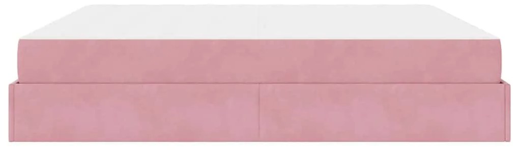 Ágykeret Rózsaszín 200 x 200 cm Bársony