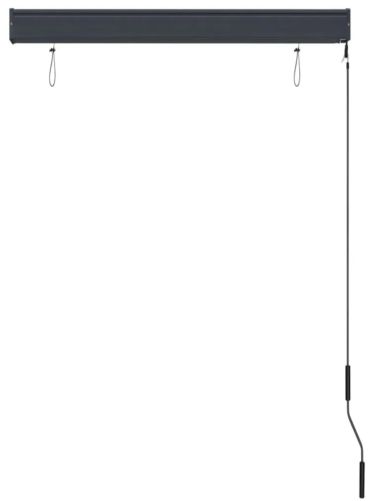 antracitszürke kültéri roló 100 x 250 cm