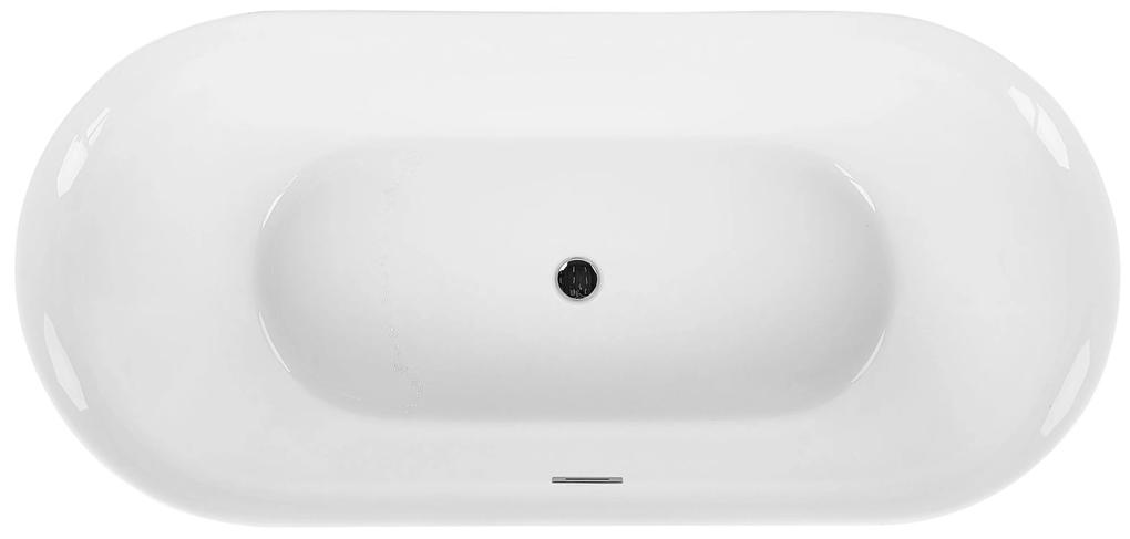Fekete szabadon álló fürdőkád 170 x 80 cm CARRERA Beliani
