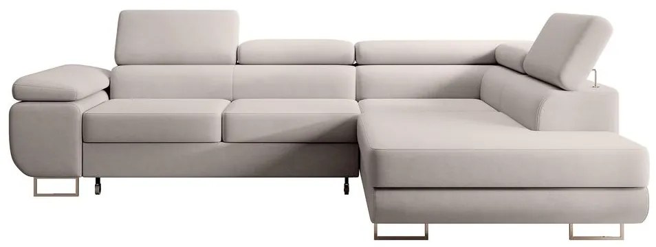 Sarokkanapé Stiletto (J) (fehér + ezüst). 1099717