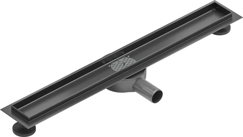 Mexen Flat 360° forgatható vonalmenti vízelvezető ház 70 cm, szálcsiszolt gun gray - 1E40070