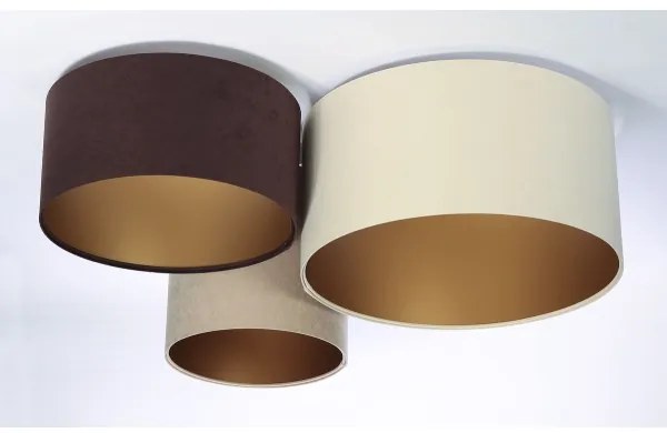 Mennyezeti lámpa SPACE 3xE27/60W/230V krém/barna/bézs