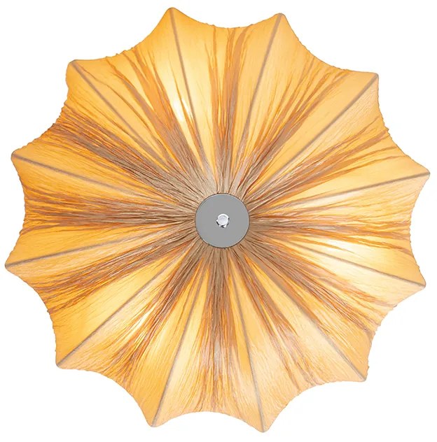 Design mennyezeti lámpa bézs 52 cm 3-lámpás - Plu