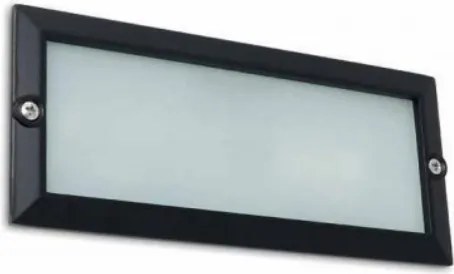 NOVOLUX 350A-G05X1A-02 XALOC Kültéri Falba Építhető Lámpa Fehér, Fekete E27 IP44