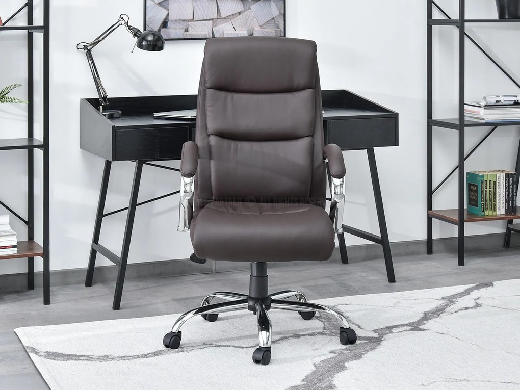 Fotel Luxus (barna + króm). Akció -16%. 1109950