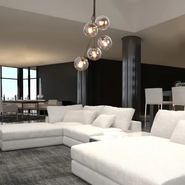 Rabalux 3508 - Csillár rúdon GLORY 5xE14/40W/230V