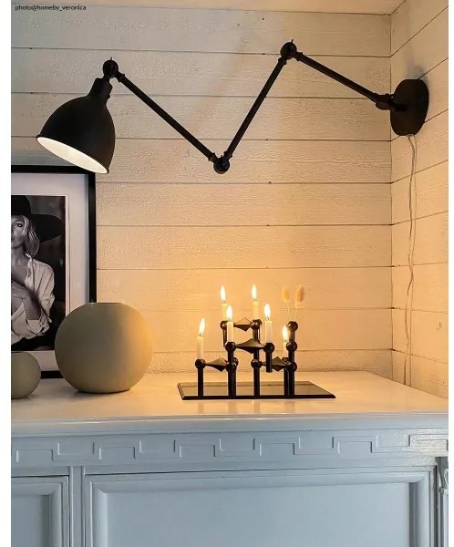 ByRydens 2827660-4000 - Dimmelhető fali lámpa BAZÁR 1xE27/5W/230V fekete