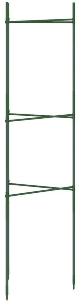 8 db acél és polipropilén paradicsomketrec 116 cm