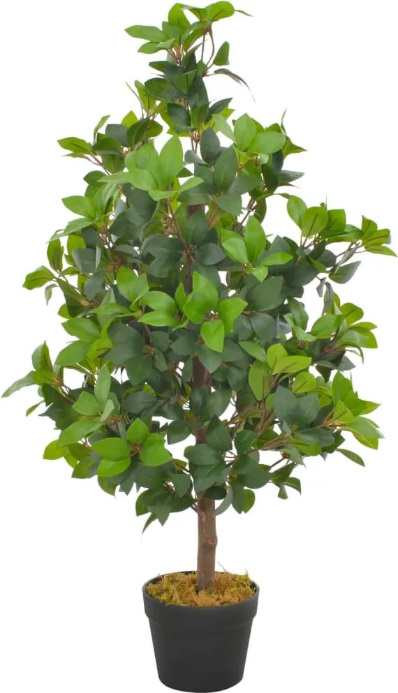 vidaXL zöld, cserepes műbabérfa 90 cm