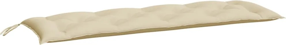 vidaXL bézs oxford szövet kerti padpárna 150 x 50 x 7 cm