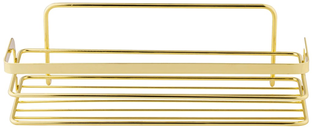 BISK Erga NIAGARA, fürdőszobai polc tapadókorongokhoz, arany fényes, ERG-08350