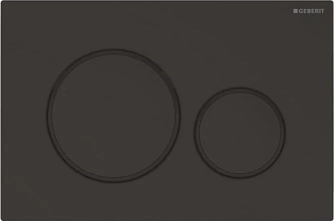 Geberit 115.882.16.1 - Sigma20 öblítőnyomógomb 24,6x16,4 cm matt fekete