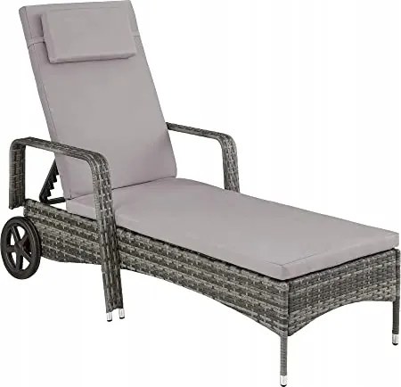 Napozóágy Kerti Napozóágy Technoratan Szürke Szín