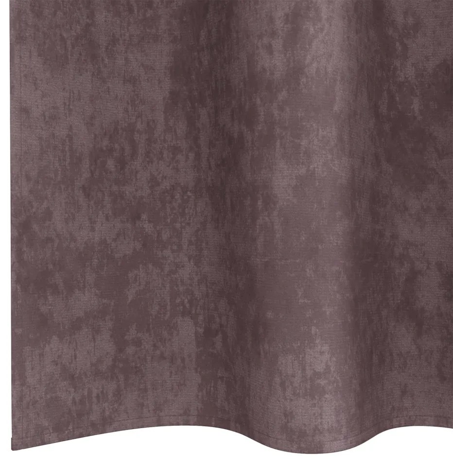 Velúr Függöny 2 db Szemfüggönnyel Barna 140x140 cm