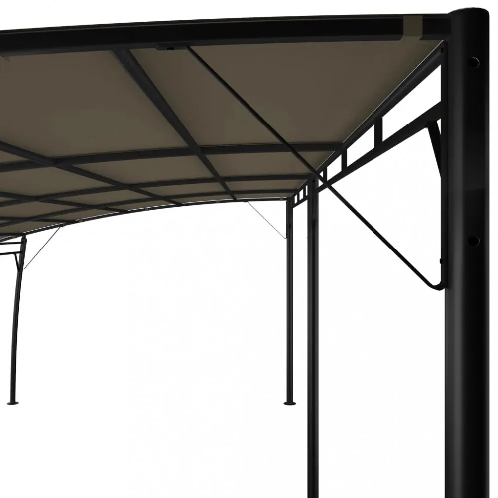 tópszínű kerti napellenző 6 x 3 x 2,55 m