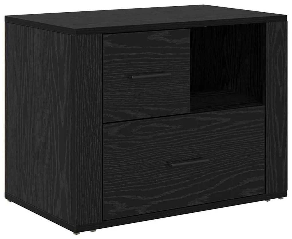 Éjjeliszekrény fiókkal Musta tammi 60 x 36 x 45 cm Faanyag