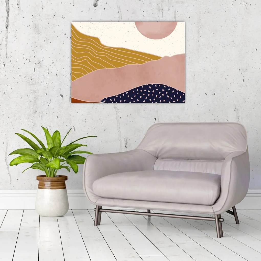 Kép - Napkelte (üvegen) (70x50 cm)