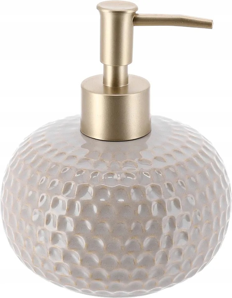 Nolan kerámia szappanadagoló Bézs arany dekoratív fürdőszobai