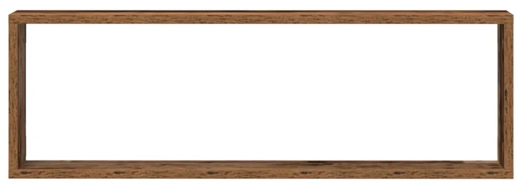 Fali polcok 4 db Régi fa 80x15x26 cm Mérnöki fa