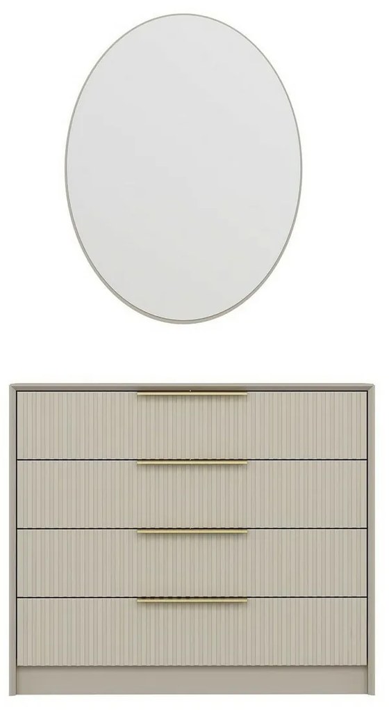 Kale Beige komód tükörrel