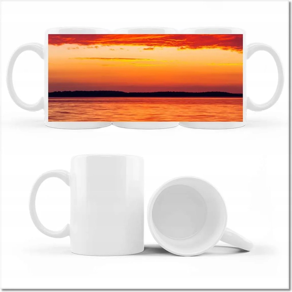 Naplemente mintás bögre Felhők