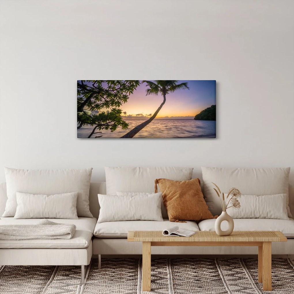 Kép a pálmafa a tengerparton (120x50 cm)