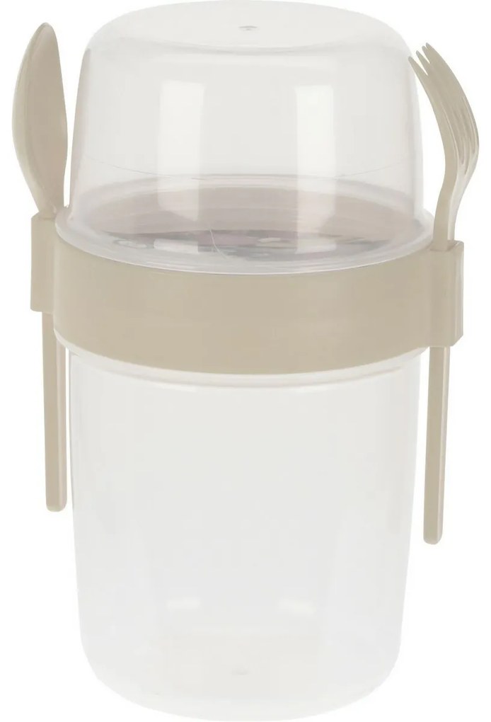 EH Salátástál evőeszközzel, 1100 ml, műanyag, színes