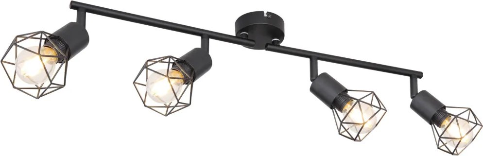 Spot Lámpák Fekete XARA I GLOBO-54802S-4