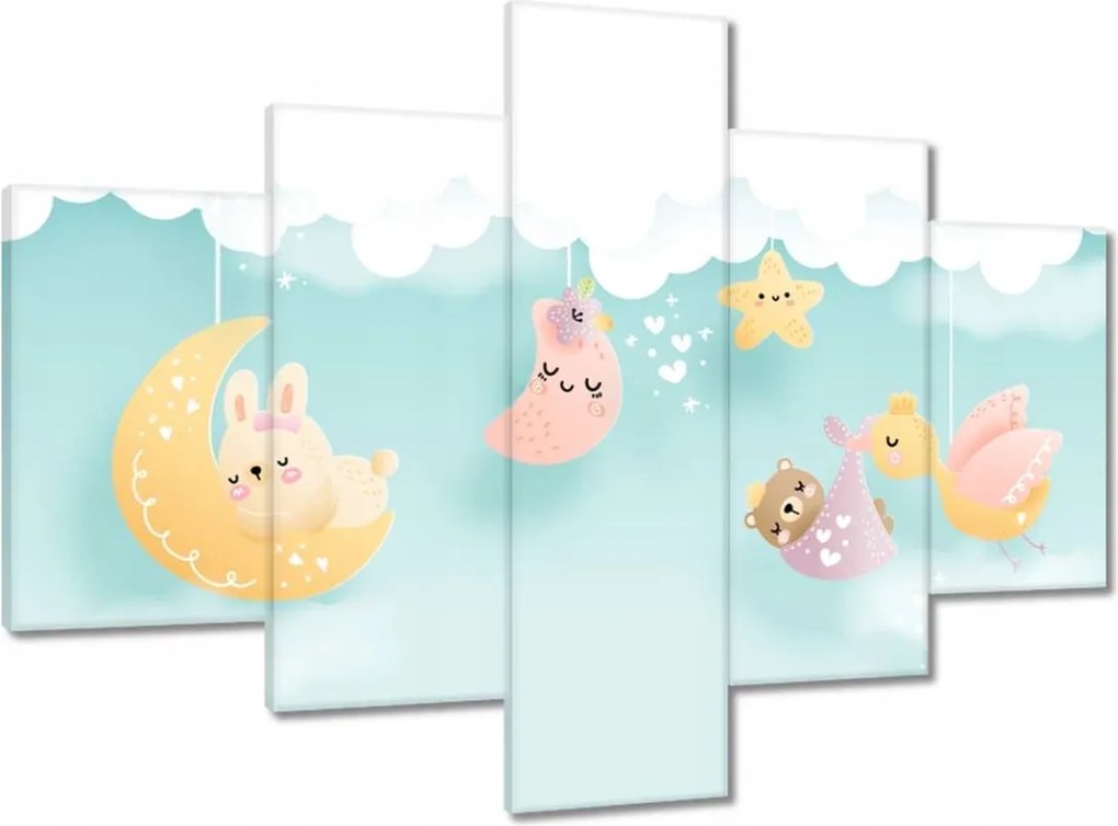 Vászonkép 100x70 Aranyos alvó állatok