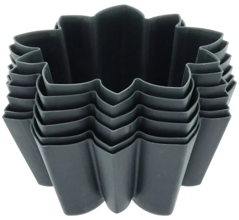 Szilikon sütőforma szett muffinhoz, 6 db-os ø 7 cm Flower – Blomsterbergs