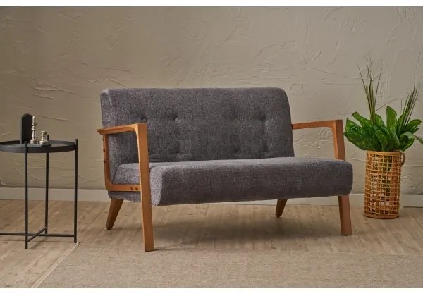 TUMI kétszemélyes szürke kanapé