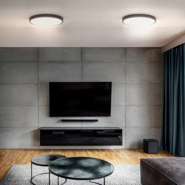 Solight WO8018 - LED mennyezeti lámpa ESTELA LED/36W/230V+DO, 30 cm, fekete