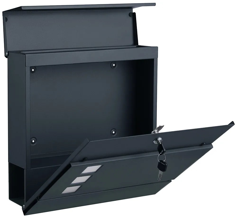 Postaláda újságtartóval