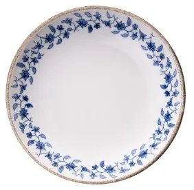 18 részes étkészlet fehér/kék/porcelán