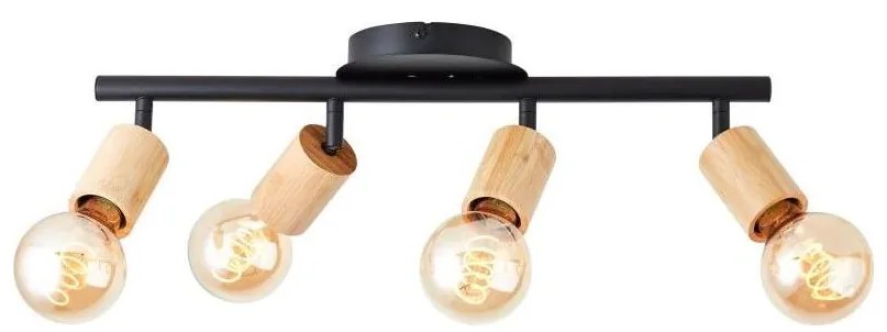 Brilliant - Spotlámpa TIFFANY 4xE27/28W/230V bambusz