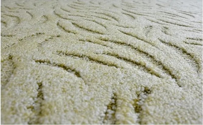 Szőnyeg 67x150 Ivano egyszínű dombornyomott zöld #EE1134