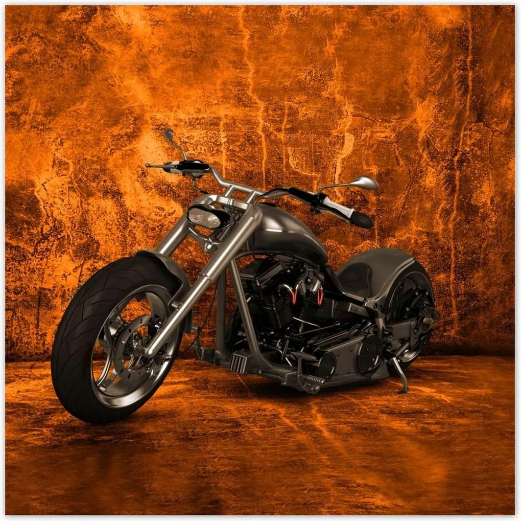 Poszterek 100x100 Chopper motorkerékpár