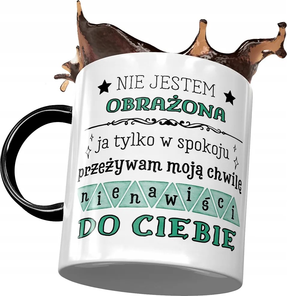 Bögre Fekete Vicces Nem Sértő Nyomtatott Fotó