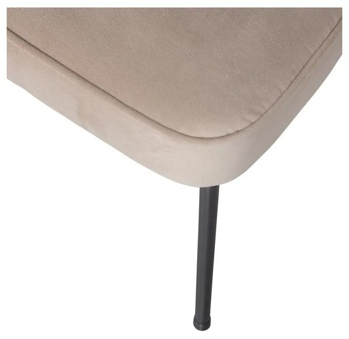 Bézs bársony étkezőszék szett 2 db-os Vogue – WOOOD