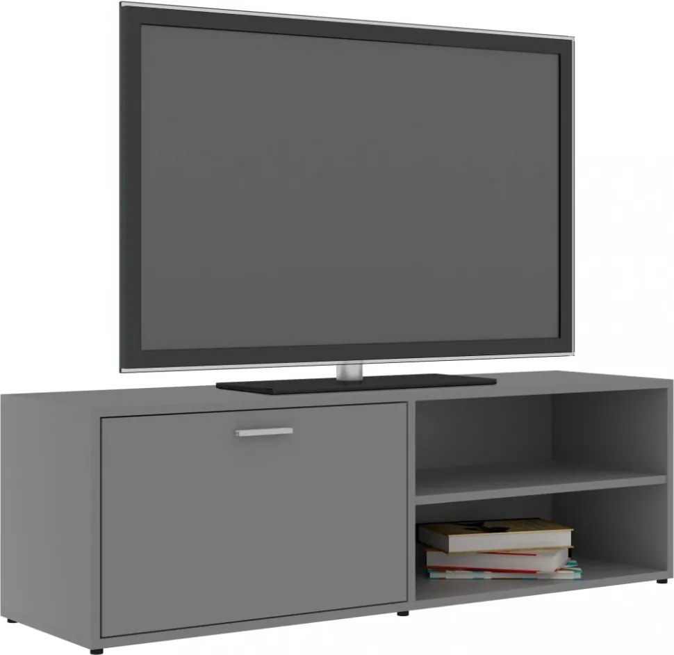 szürke szerelt fa TV-szekrény 120 x 34 x 37 cm