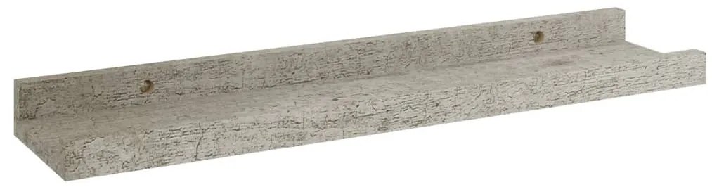 2 db betonszürke fali polc 40 x 9 x 3 cm